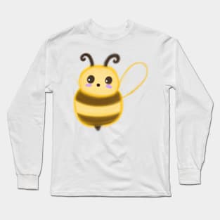 Cute Bee Drawing Long Sleeve T-Shirt